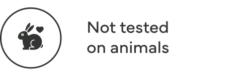Not tested on animals